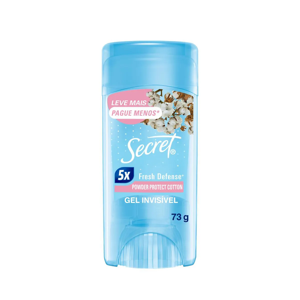 Desodorante Antitranspirante Stick Gel Secret Powder Protect Cotton Feminino 48h 73g — | Farmácia Resyla