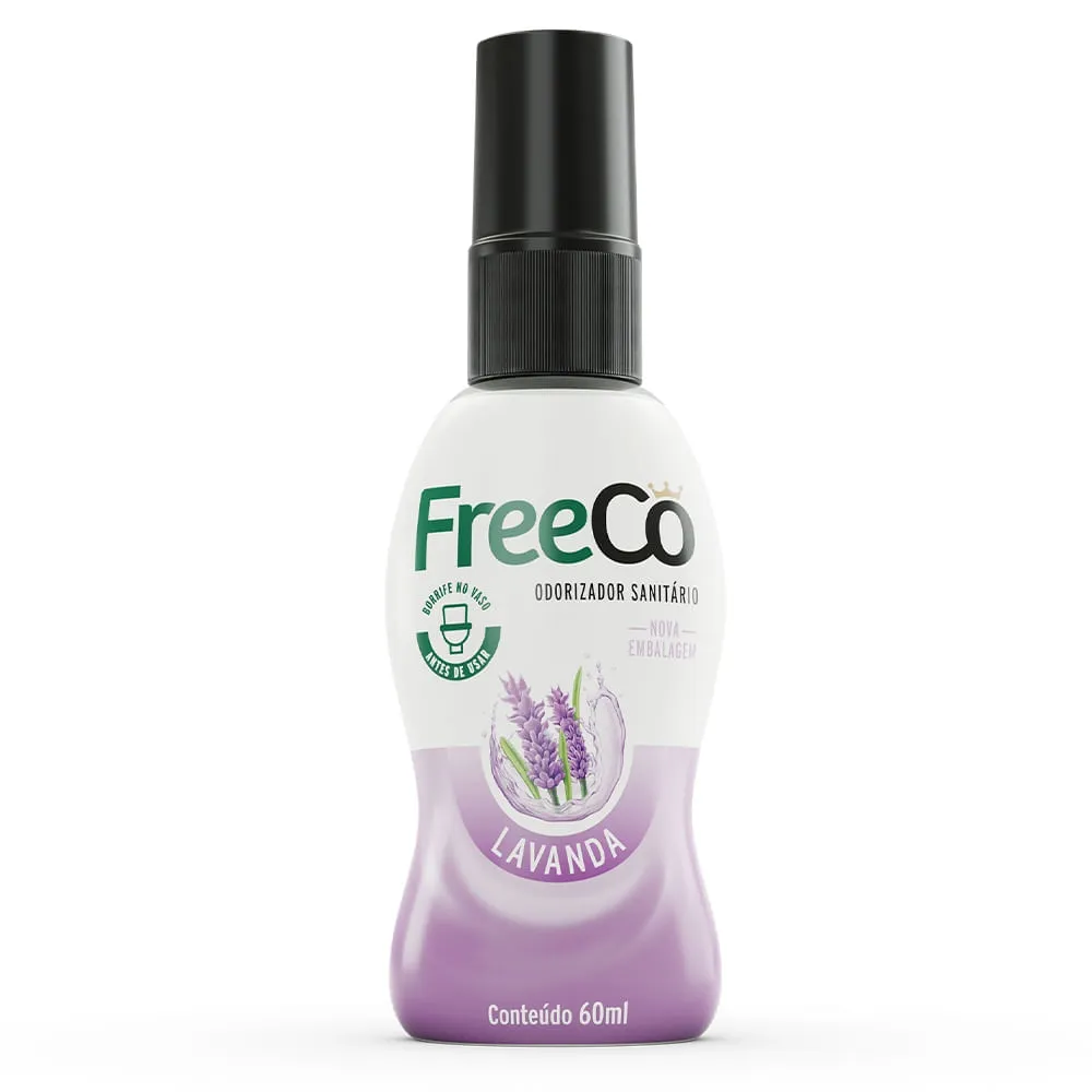 Bloqueador De Odores Sanitarios Freeco 60ml Lavanda — | Farmácia Resyla