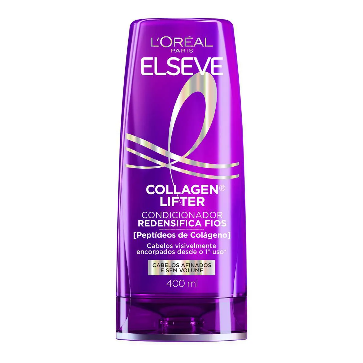 Condicionador Redensifica Fios Elseve Colágeno Lifter Volume 3D por 72h com Peptídeos de Colágeno 400ml — Elseve | Farmácia Resyla
