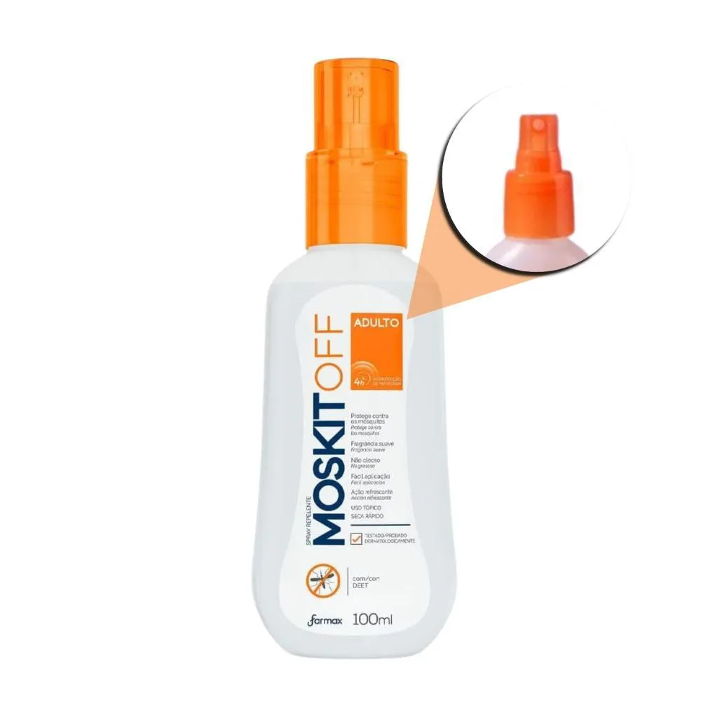 Spray Repelente Farmax Moskitoff Adulto 100ml — | Farmácia Resyla
