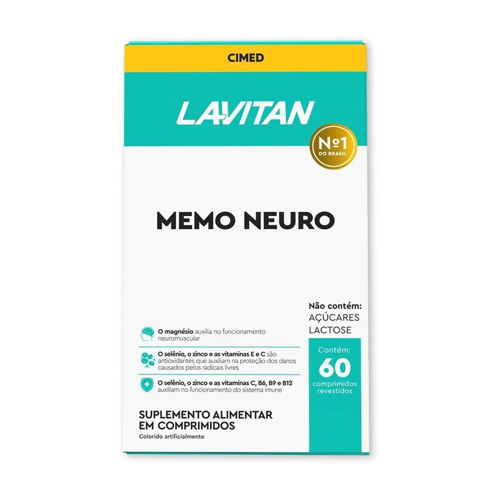 Lavitan Memoria Com 60 Comprimidos — | Farmácia Resyla
