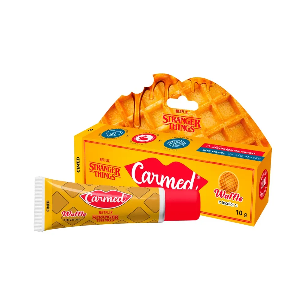 Hidratante Labial Carmed Stranger Things Waffle 10g — | Farmácia Resyla