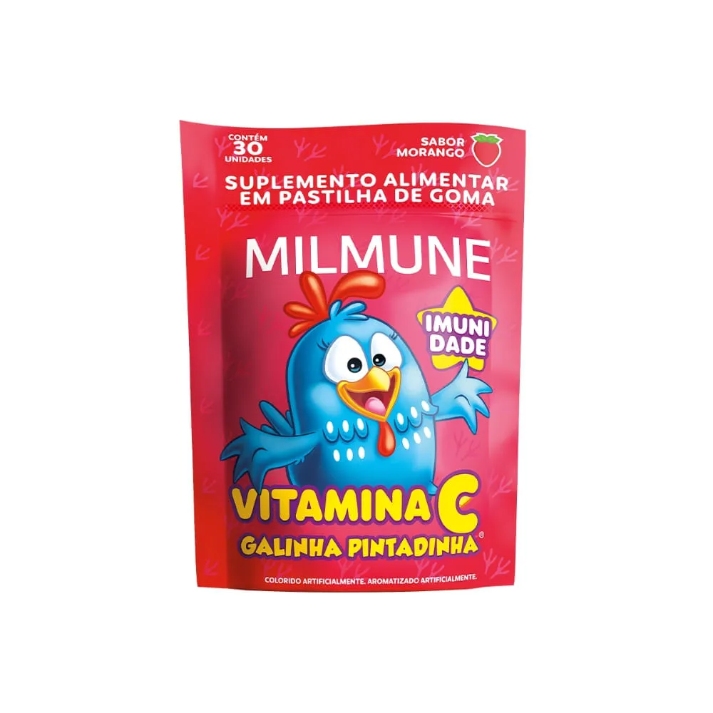 Milmune Vitamina C Galinha Pintadinha Com 30 Goma Morango — | Farmácia Resyla