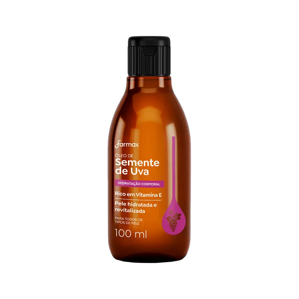 Oleo Corporal Farmax 100ml Semente De Uva — | Farmácia Resyla