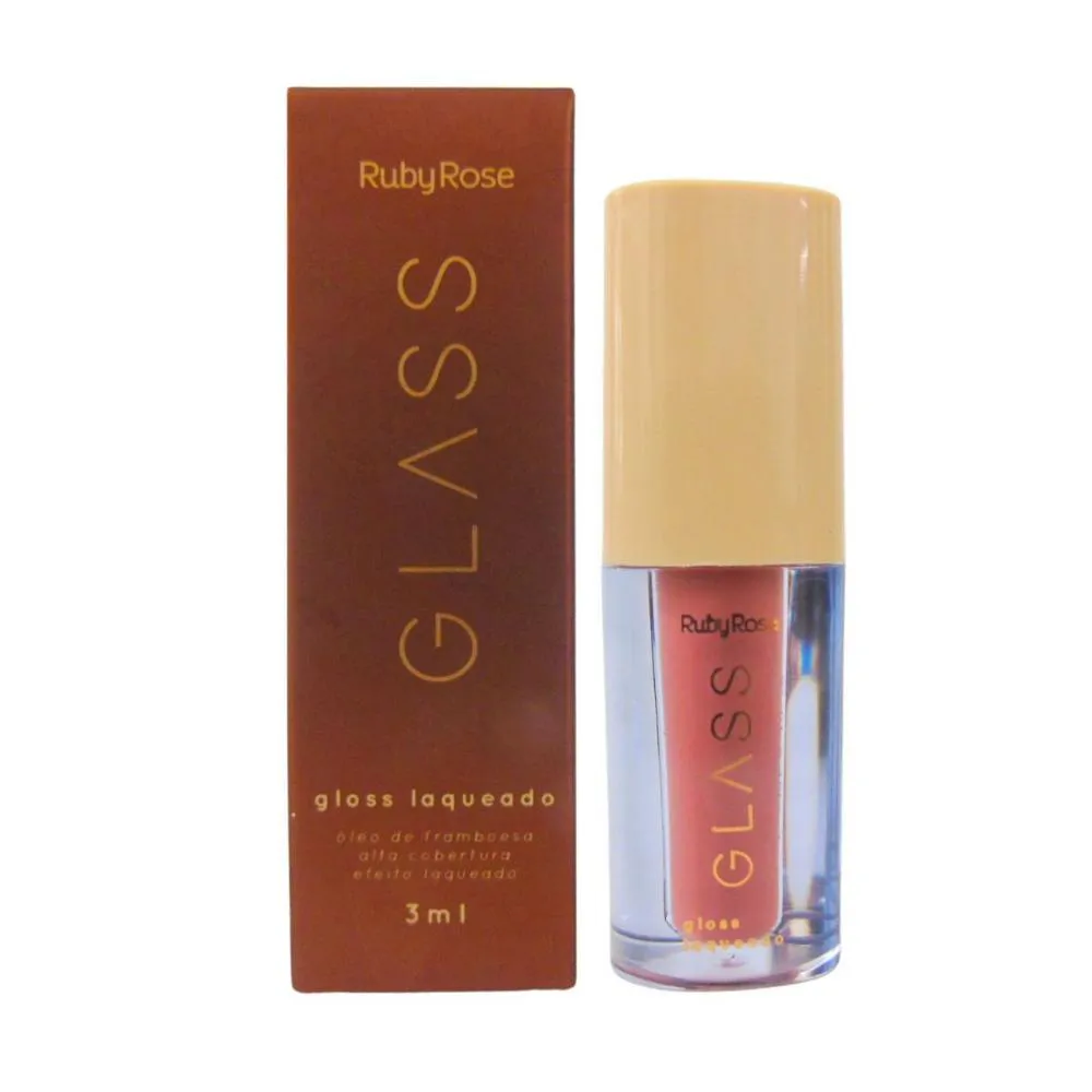 Gloss Laqueado Ruby Rose Glass Bg06 3ml — Ruby Rose | Farmácia Resyla