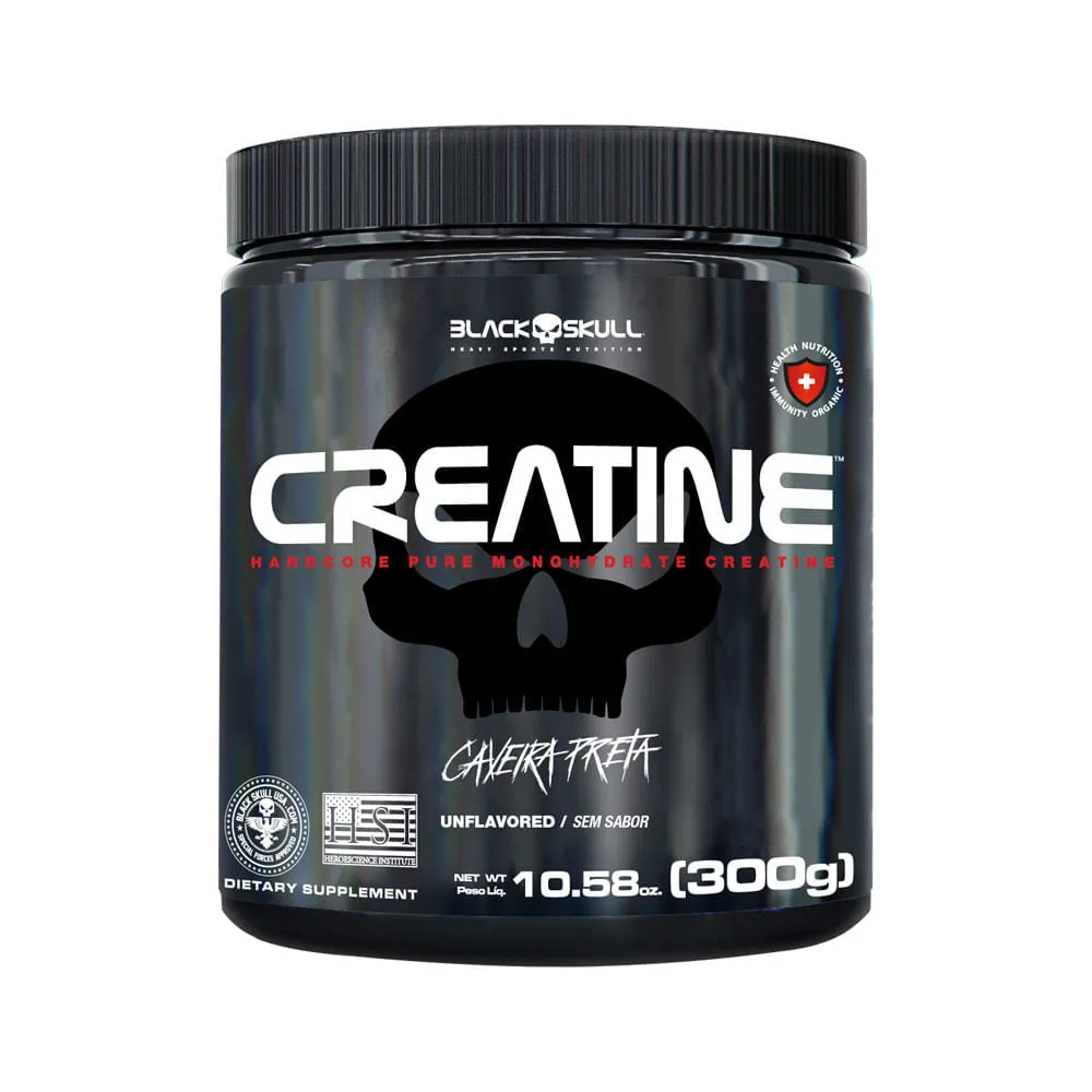 Black Skull Creatina 300gr Sem Sabor — Black Skull | Farmácia Resyla