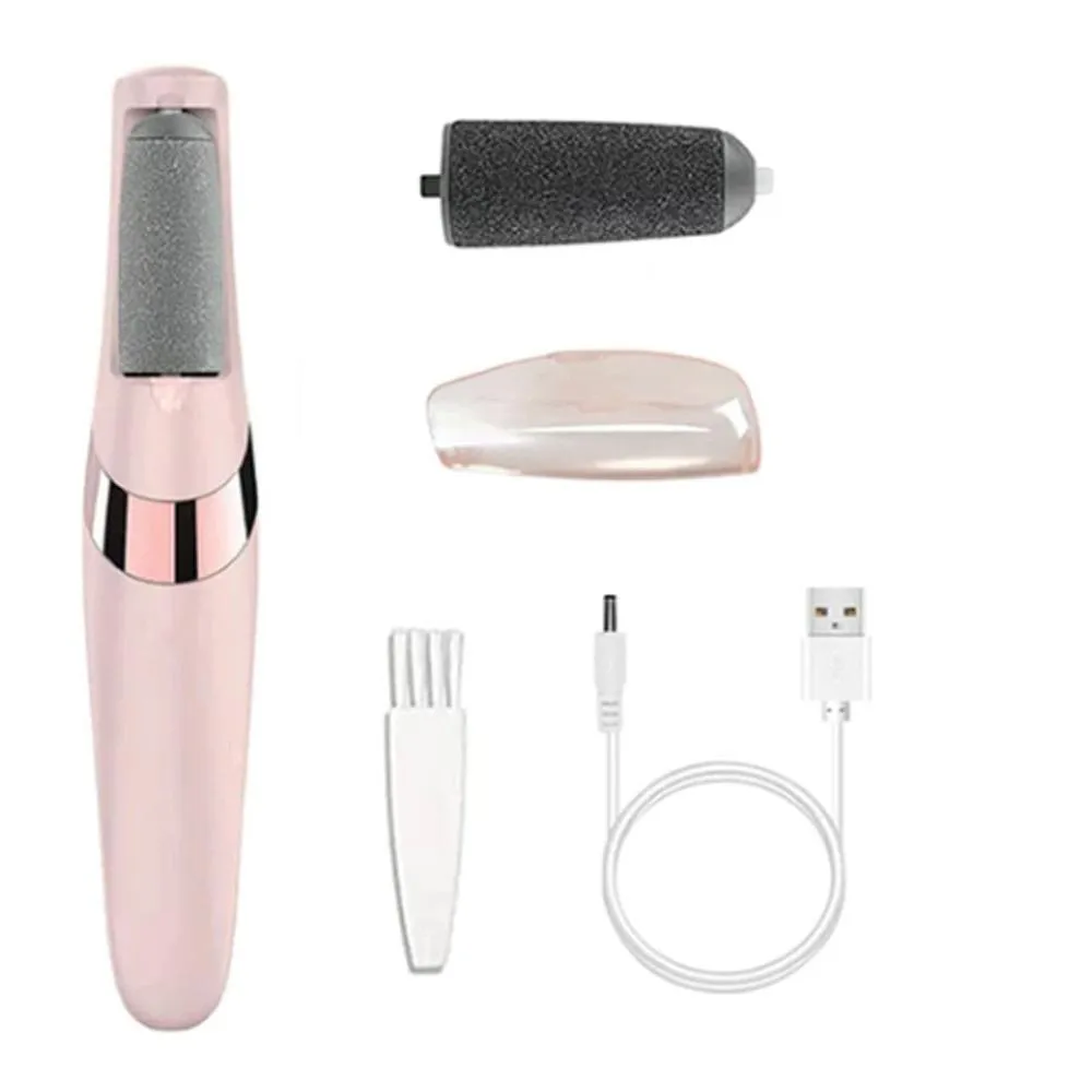 Removedor de Calos Portátil Lixa Elétrica Esfoliador Para os Pés Recarregável Carregamento Usb Rosa — | Farmácia Resyla