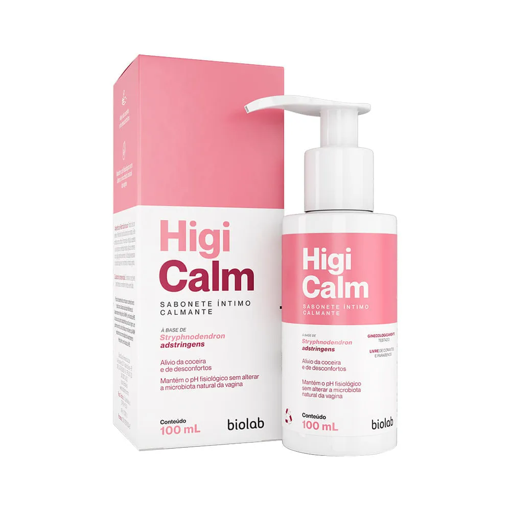 Sabonete Liquido Intimo Biolab Higicalm 100ml — | Farmácia Resyla