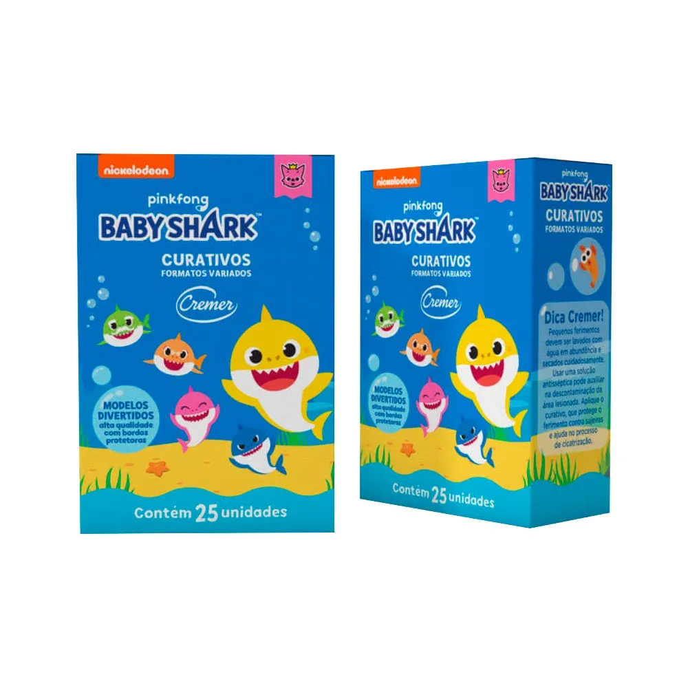 Curativo Cremer Com 25 Adesivos Baby Shark — Cremer | Farmácia Resyla