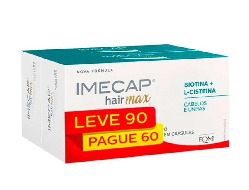 Imecap Hair Max 90 Cápsulas — | Farmácia Resyla