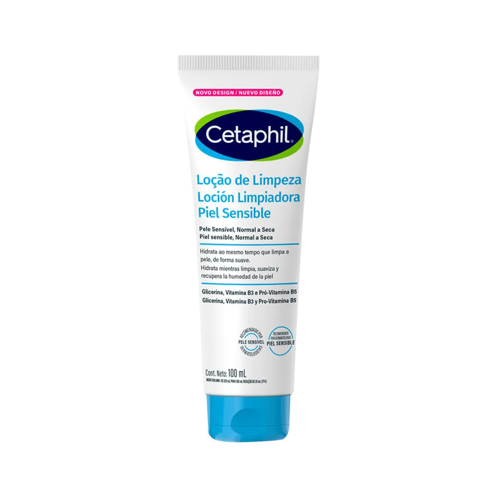Locao De Limpeza Cetaphil Pele Senivel Normal A Seca 100ml — Cetaphil | Farmácia Resyla