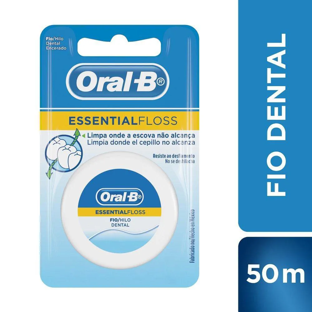 Fio Dental Oral-b Essential Floss 50m — Oral-B | Farmácia Resyla