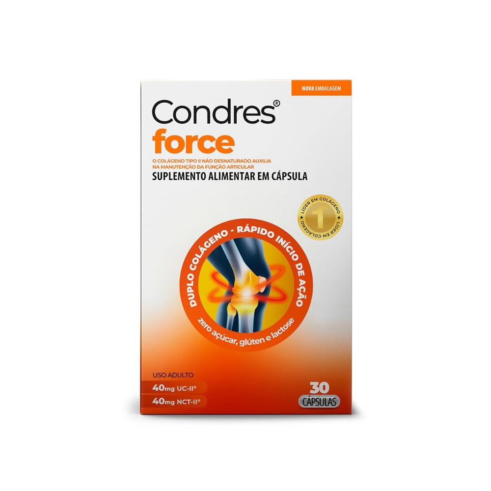 Colágeno Uc-ii + Nct-ii Condres Force 30 Cápsulas — | Farmácia Resyla