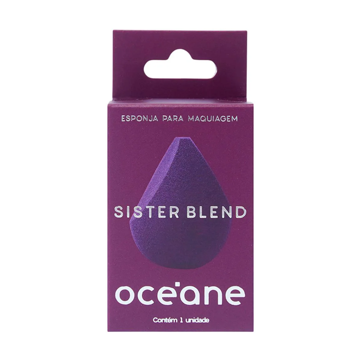 Esponja de Maquiagem Sister Blend Océane Roxo 1 unidade — Océane | Farmácia Resyla