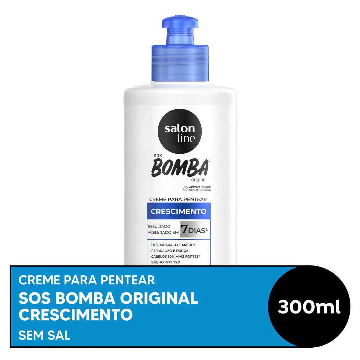 Creme de Pentear Cabelo Ondulado Cacheado Salon Line S.O.S Bomba Original 300ml — Salon Line | Farmácia Resyla