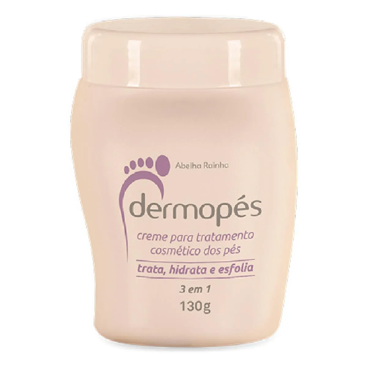 Creme de Tratamento para os Pés 3 em 1 Trata, Hidrata e Esfolia Dermopés Abelha Rainha 130g — | Farmácia Resyla