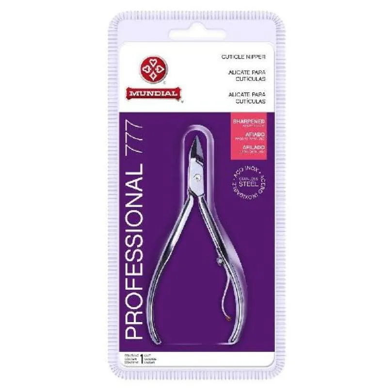 Alicate de Cuticula Profissional Mundial Inox 777 — | Farmácia Resyla