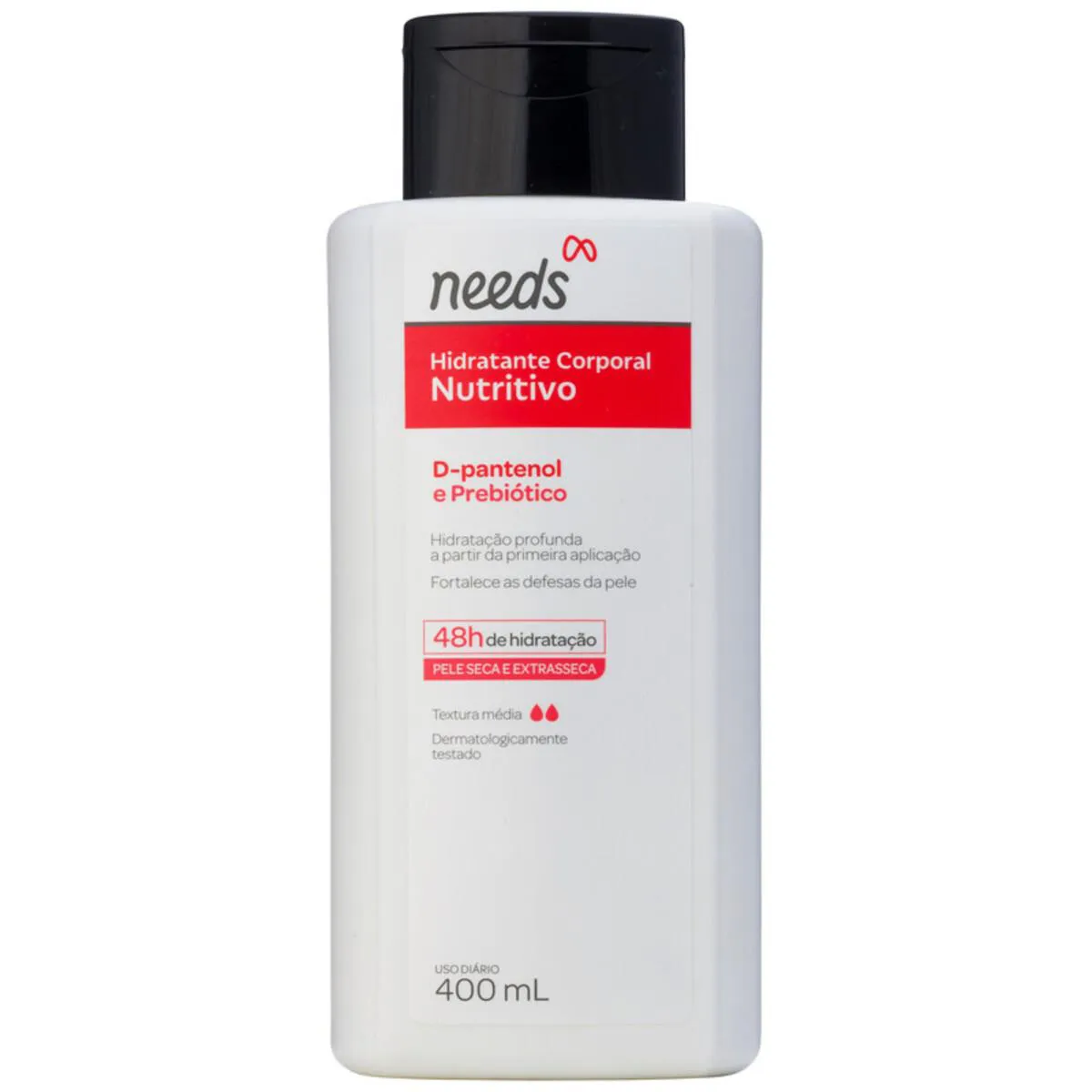 Hidratante Corporal Needs Nutritivo D-Pantenol e Prebiótico 400ml — Needs | Farmácia Resyla