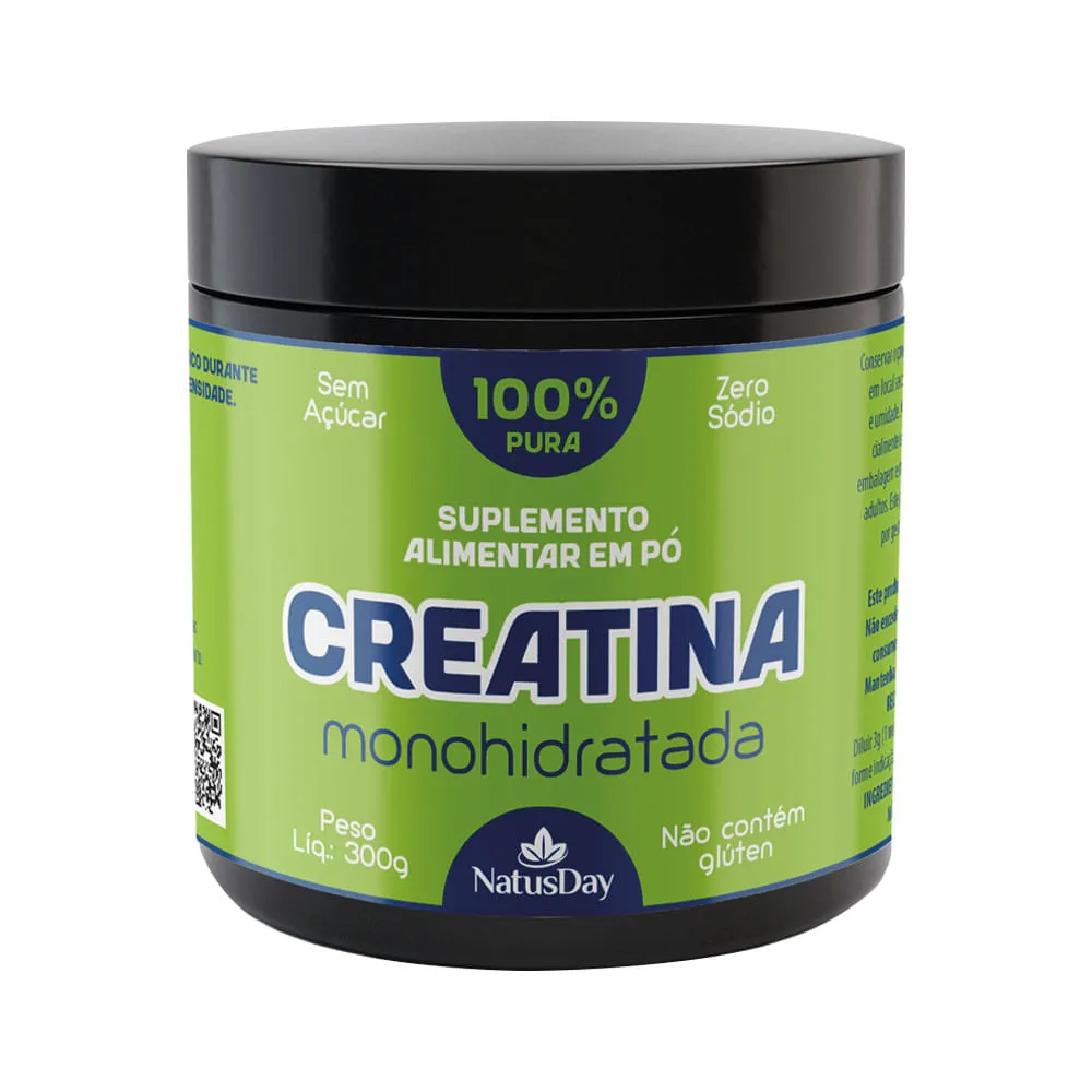 Suplemento Alimentar Natusday Creatina Monohidratada 300gr — | Farmácia Resyla