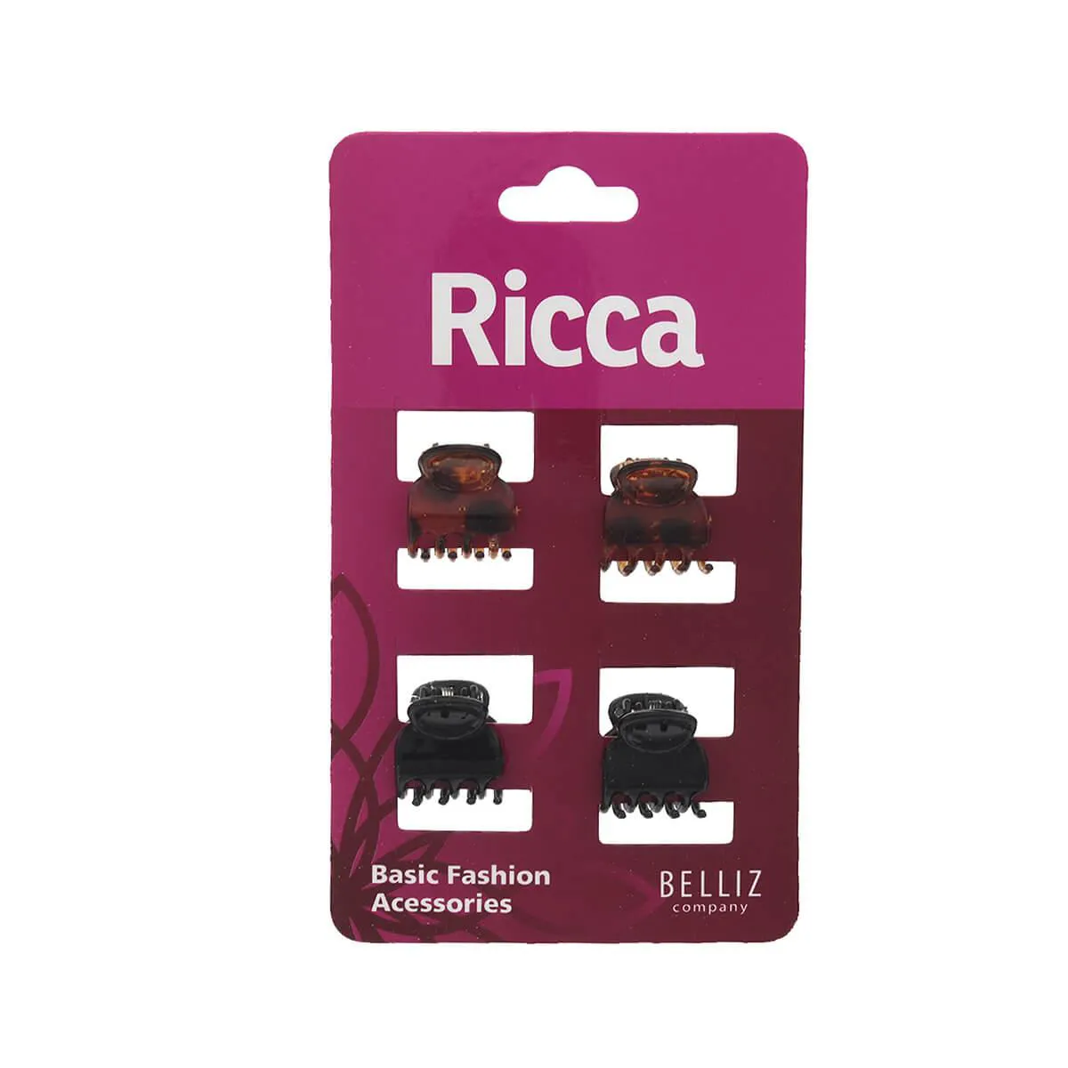 Piranha de Cabelo Ricca Classica Mini - 1 unidade — Ricca | Farmácia Resyla