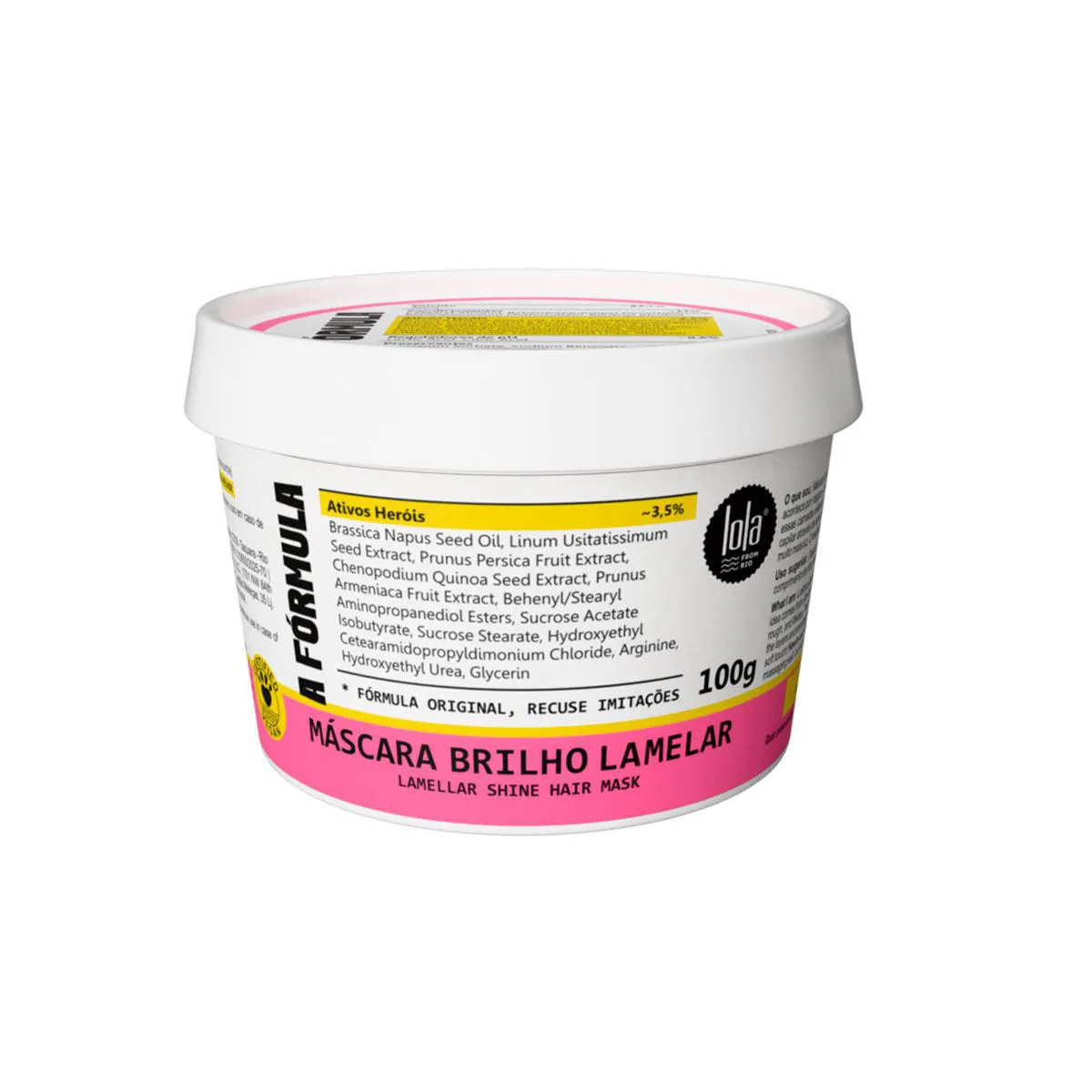 Máscara para Cabelo Lola A Fórmula Brilho Lamelar 100g — | Farmácia Resyla