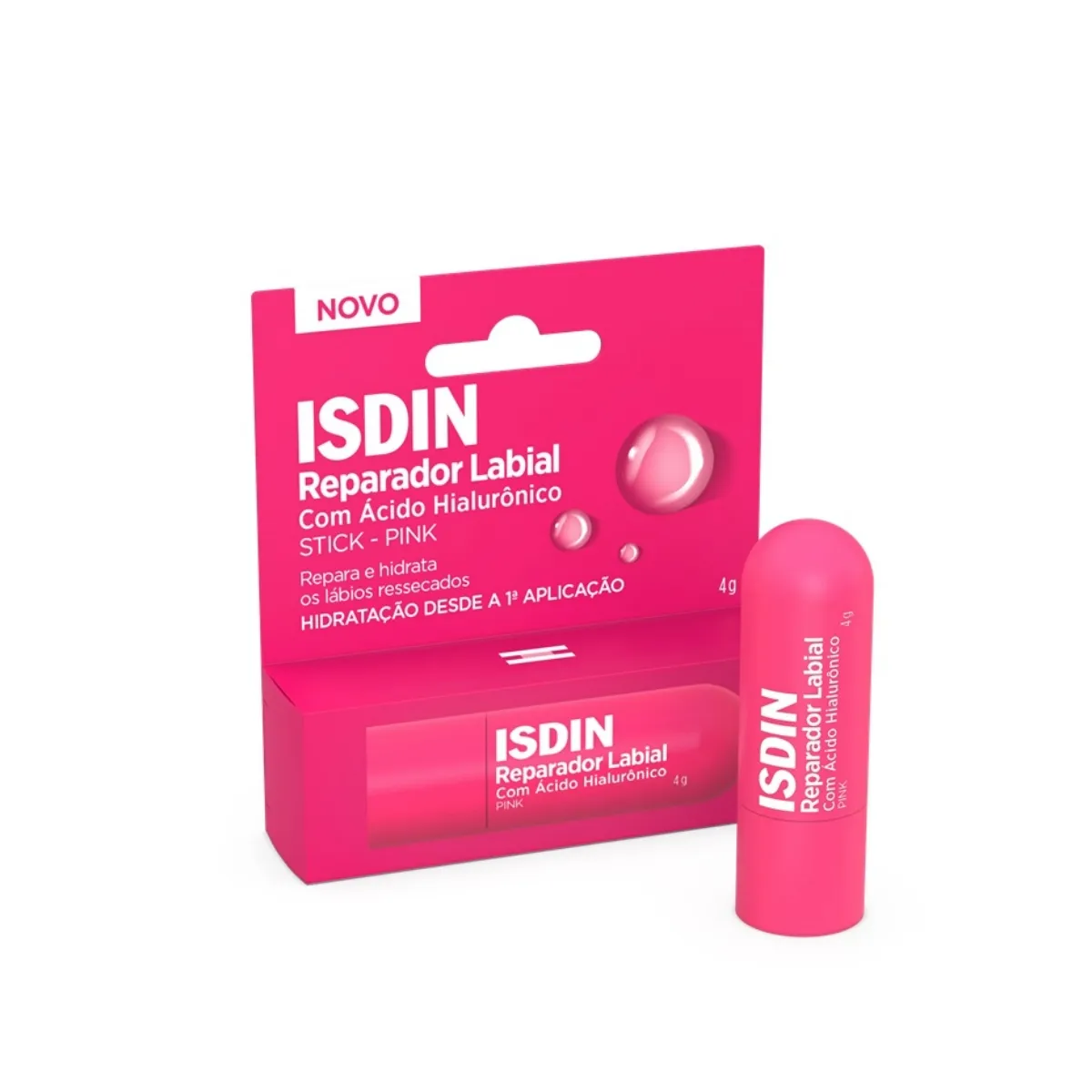 Reparador Labial Isdin Stick 4g - Pink — Isdin | Farmácia Resyla