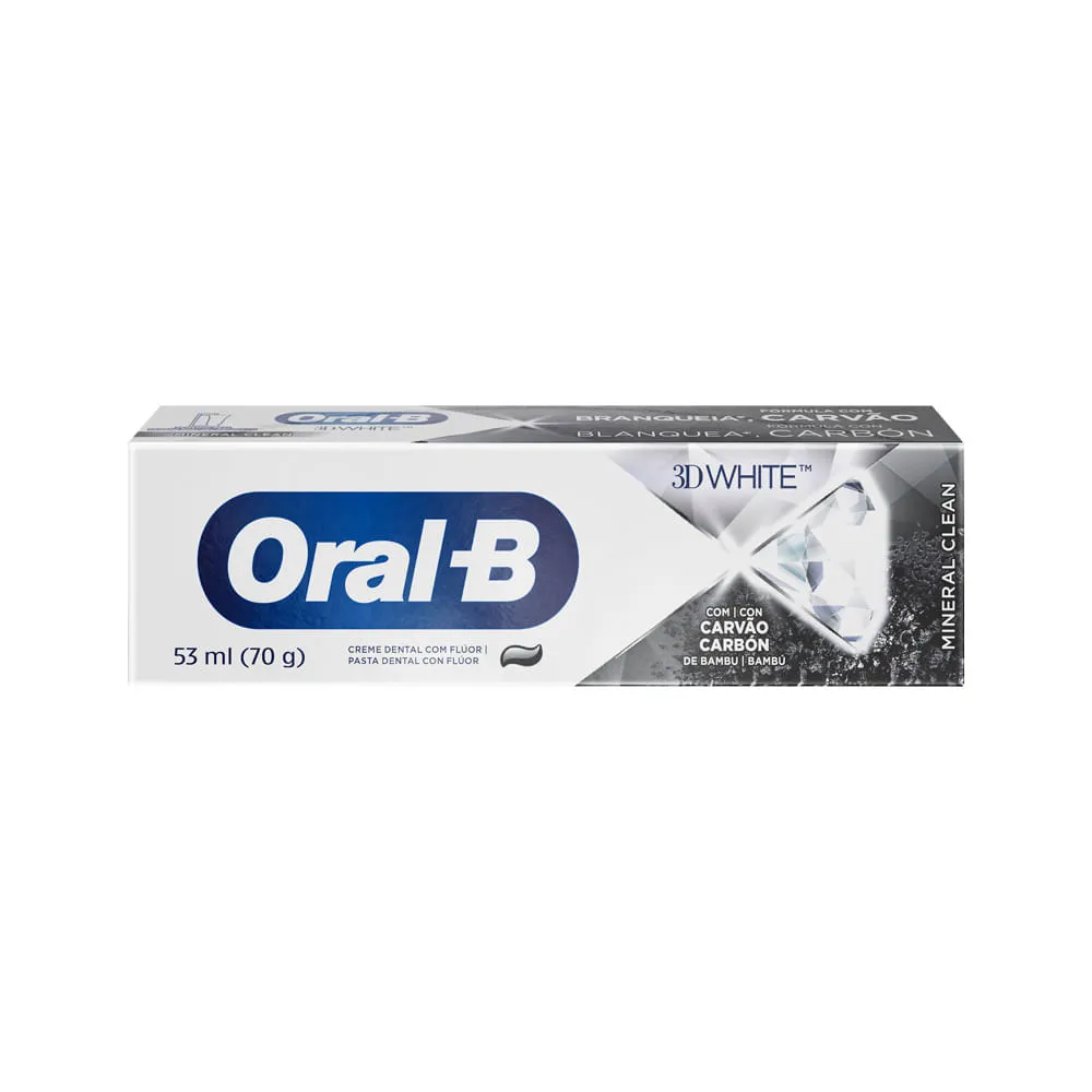 Creme Dental Oral-b 3d White Mineral Clean 70g — Oral-B | Farmácia Resyla