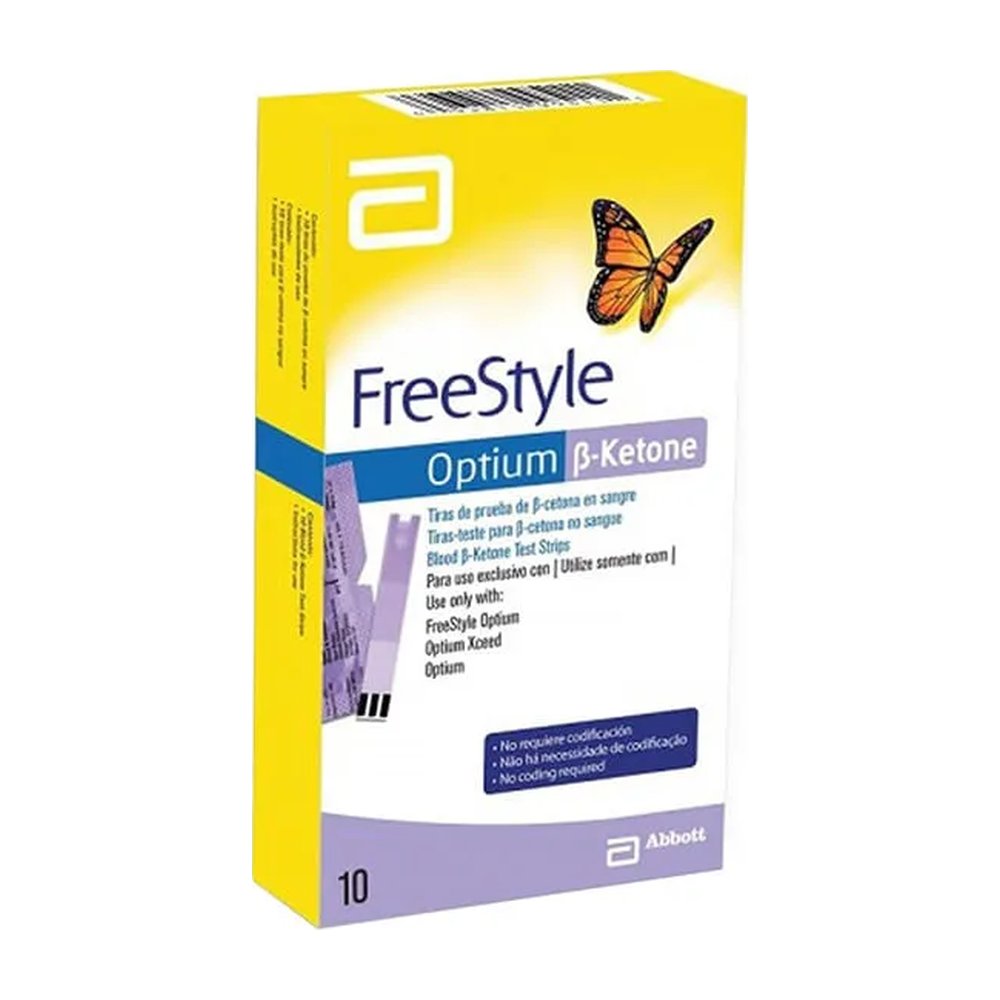 Freestyle Optium Cetona Com 10 Tiras Teste — | Farmácia Resyla