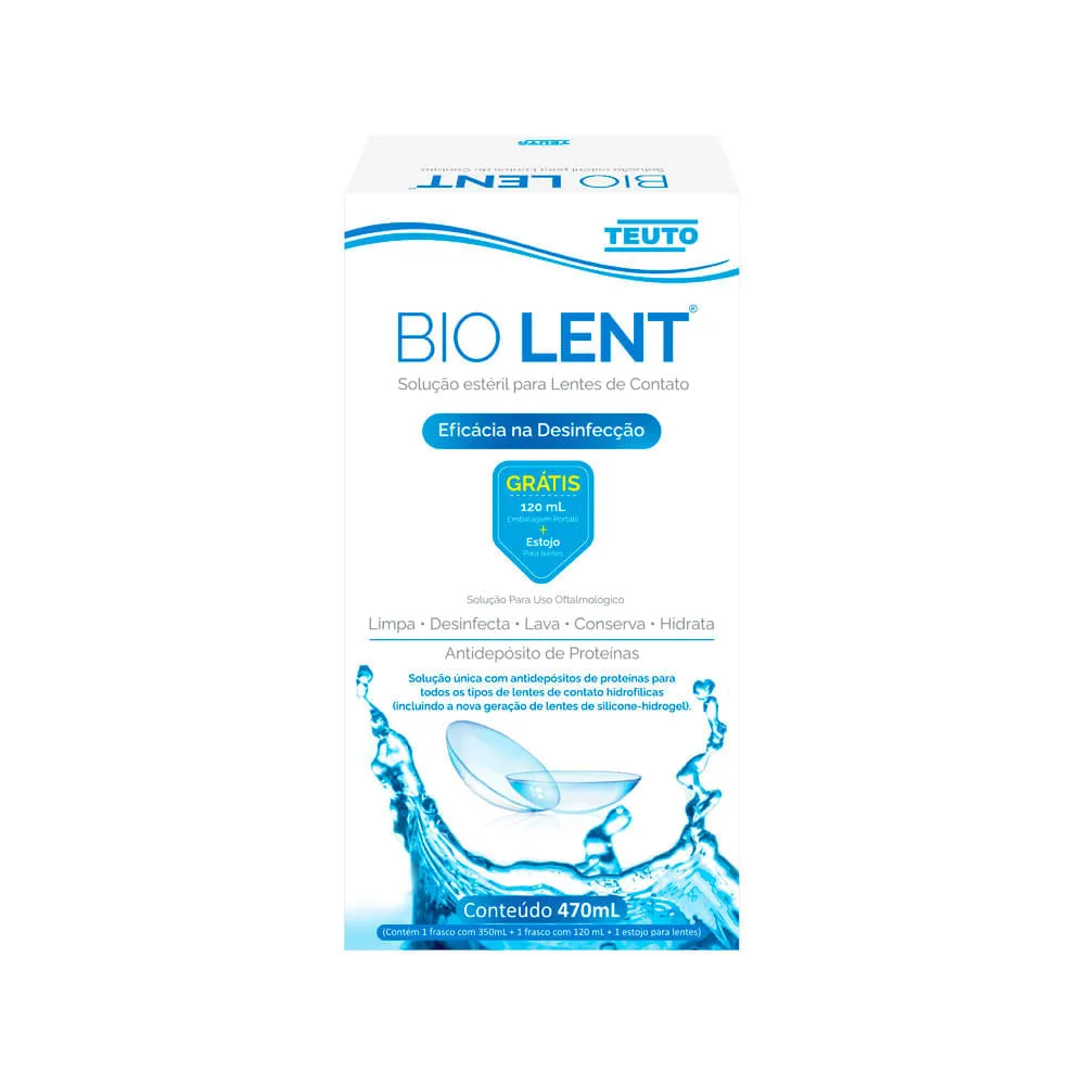 Bio Lent Solucao Multiuso 350ml 120ml+ Estojo — | Farmácia Resyla