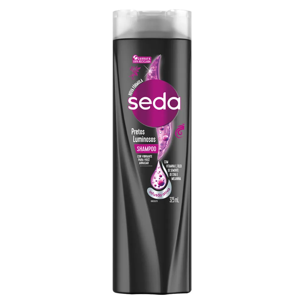 Shampoo Seda 325ml Pretos Luminosos — Seda | Farmácia Resyla