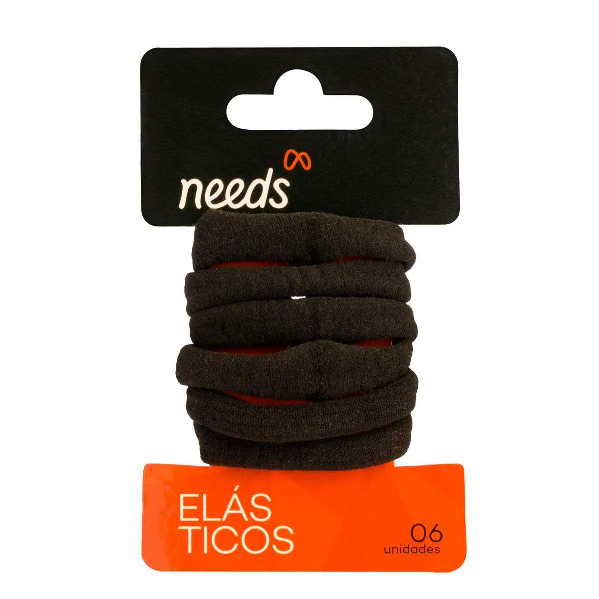 Elásticos de Cabelo Needs Preto 6 Unidades — Needs | Farmácia Resyla