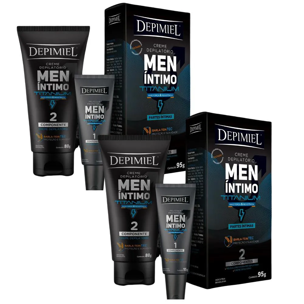 Kit 2 Cremes Depilatório Men Masculino Íntimo Homem Depimiel — | Farmácia Resyla