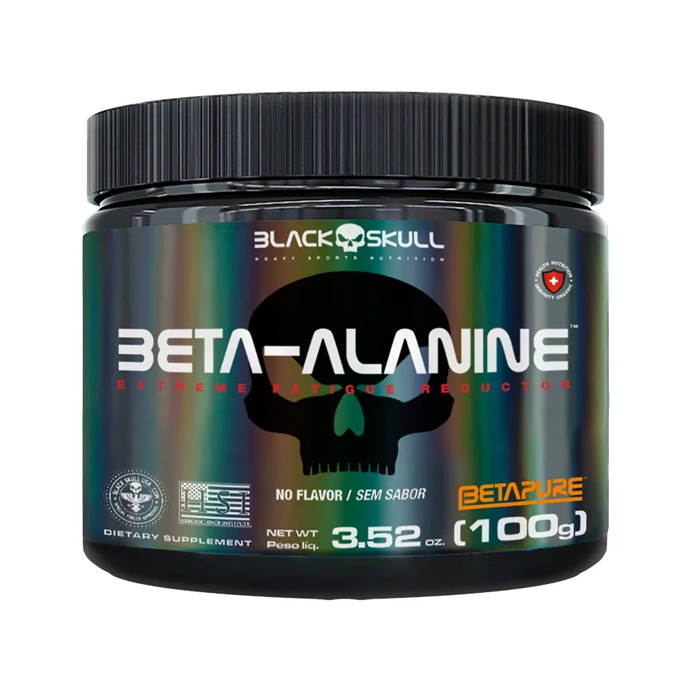 Black Skull Beta Alanina 100gr Sem Sabor — Black Skull | Farmácia Resyla