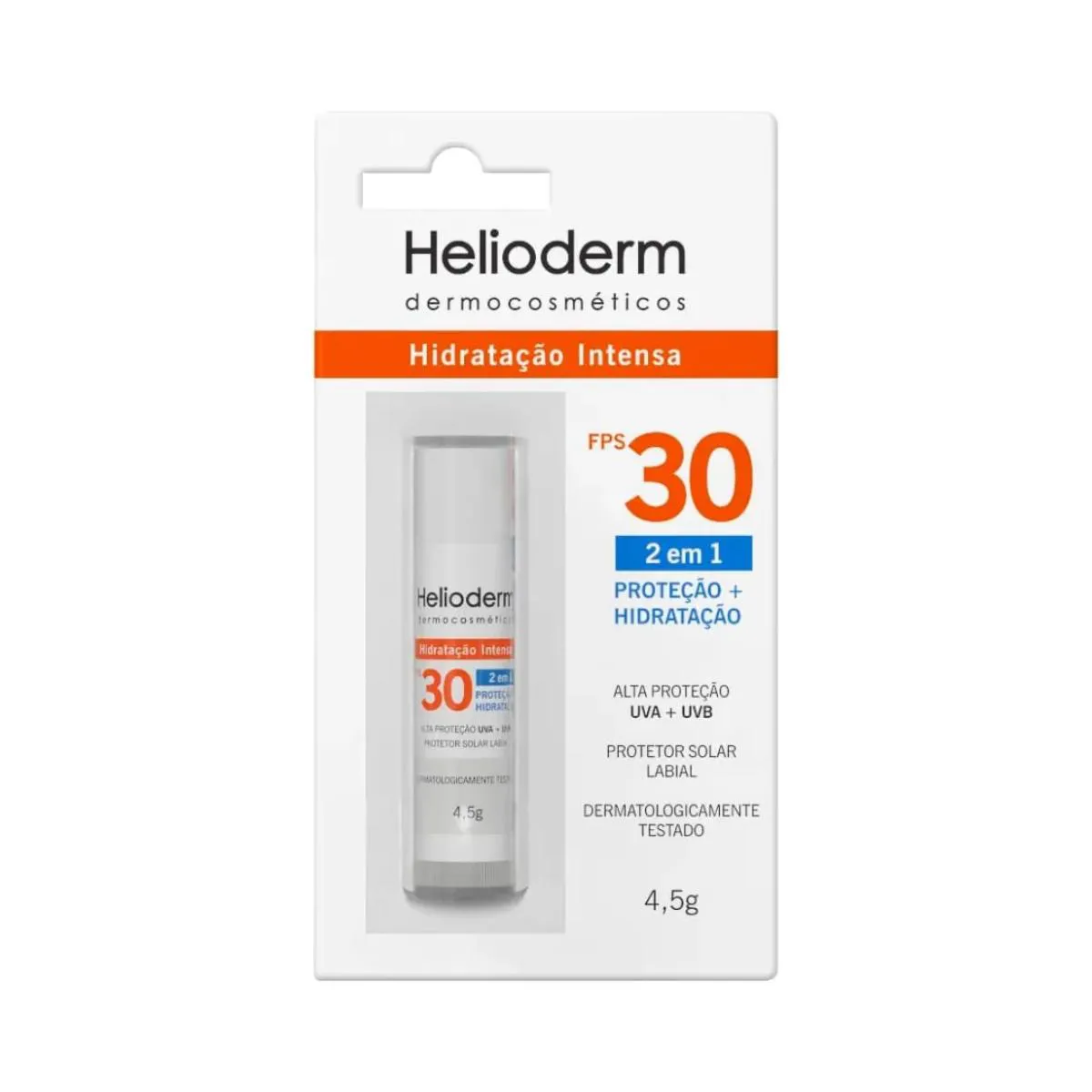 Protetor Solar Labial Helioderm Fps30 - 4,5G — | Farmácia Resyla