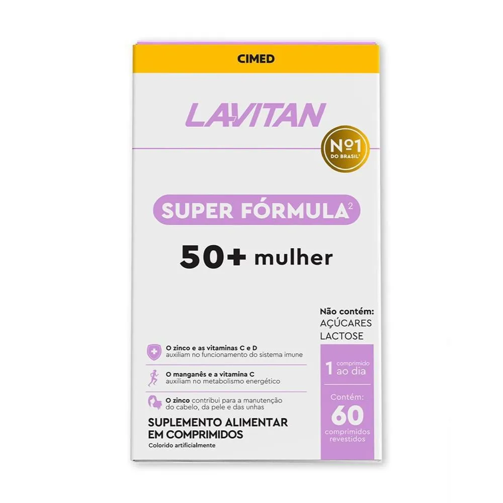 Lavitan Super Formul 50+ Com 60 Comprimidos Mulher — | Farmácia Resyla