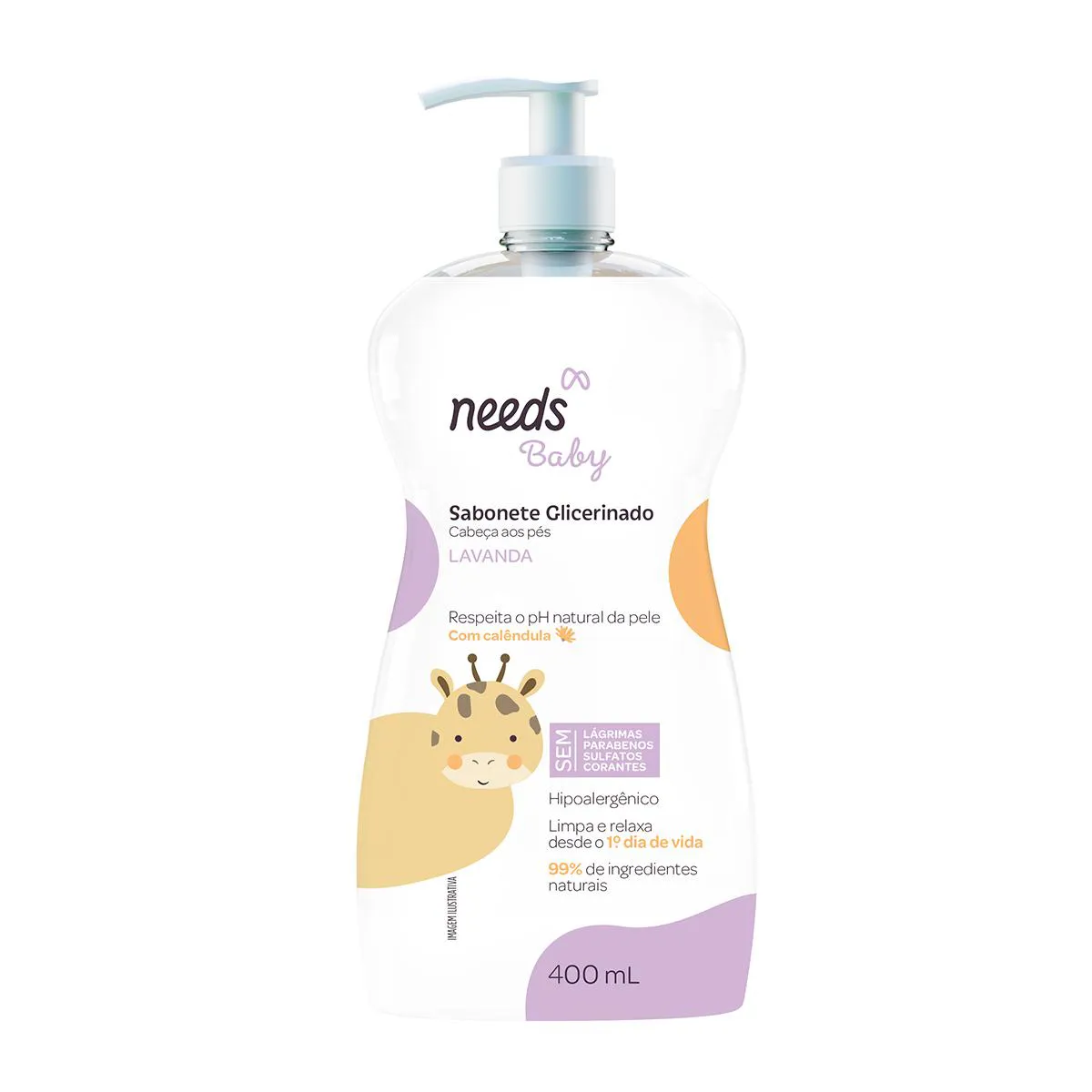 Sabonete Líquido Glicerinado Needs Baby Lavanda 400ml — Needs | Farmácia Resyla