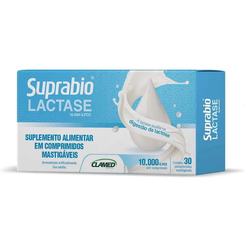 Suplemento Alimentar Suprabio Lactase 10.000 U.fcc 30 Comprimidos Mastigáveis — | Farmácia Resyla