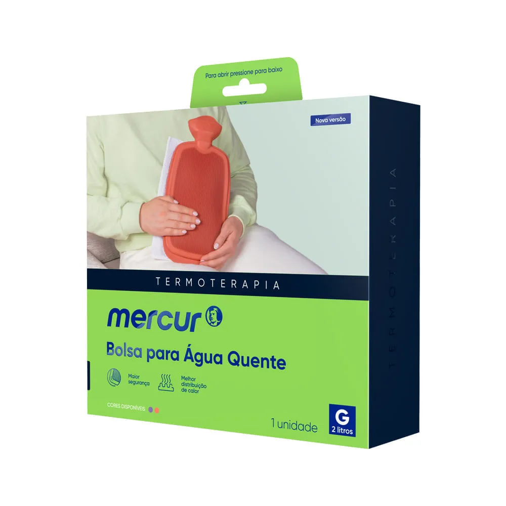 Bolsa Para Agua Quente Mercur Termoterapia G 2l Bordo Com 1 Unidade — | Farmácia Resyla