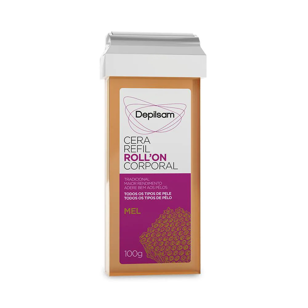 Cera Refil Roll-On Corporal Depilsam Mel 100G — Depilsam | Farmácia Resyla