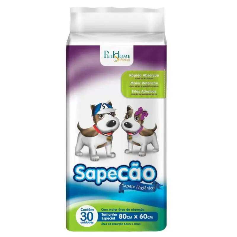 Tapete Higiênico Sapecão para Cães 75Cm X 60Cm 30Un — | Farmácia Resyla