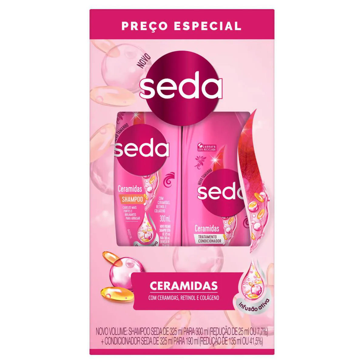 Kit Seda Ceramidas Shampoo 300ml + Condicionador 190ml — Seda | Farmácia Resyla