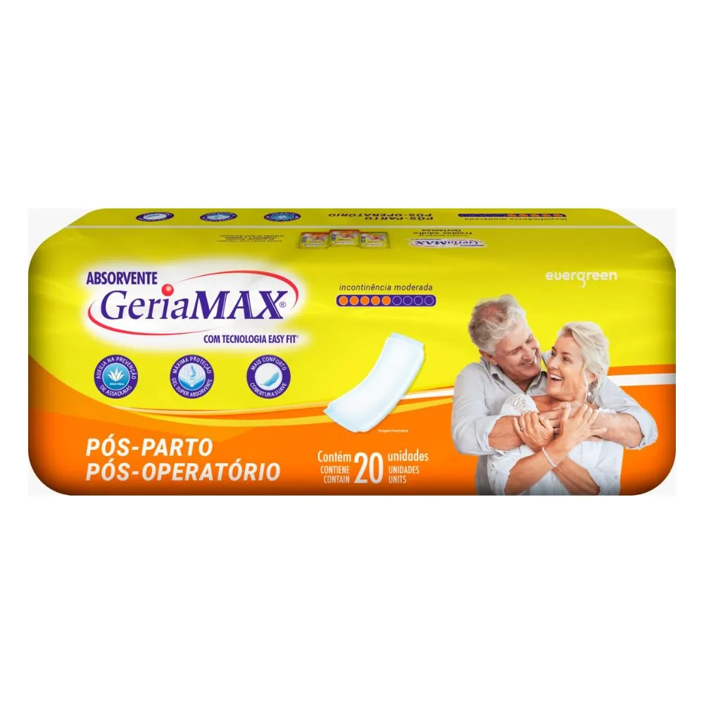 Absorvente Geriamax Com 20 Unidades — | Farmácia Resyla
