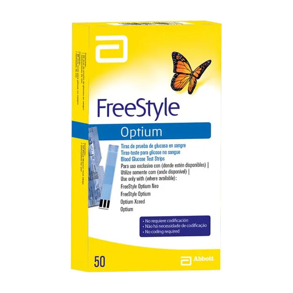 Freestyle Optium Com 50 Tiras Teste — | Farmácia Resyla