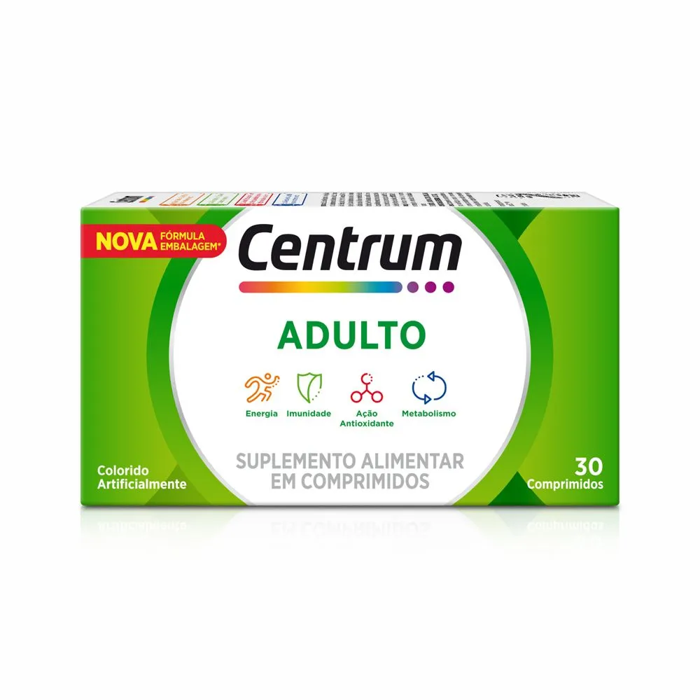 Centrum Multivitaminico Adulto Com Vitaminas De A A Z, 30 Comprimidos — Centrum | Farmácia Resyla