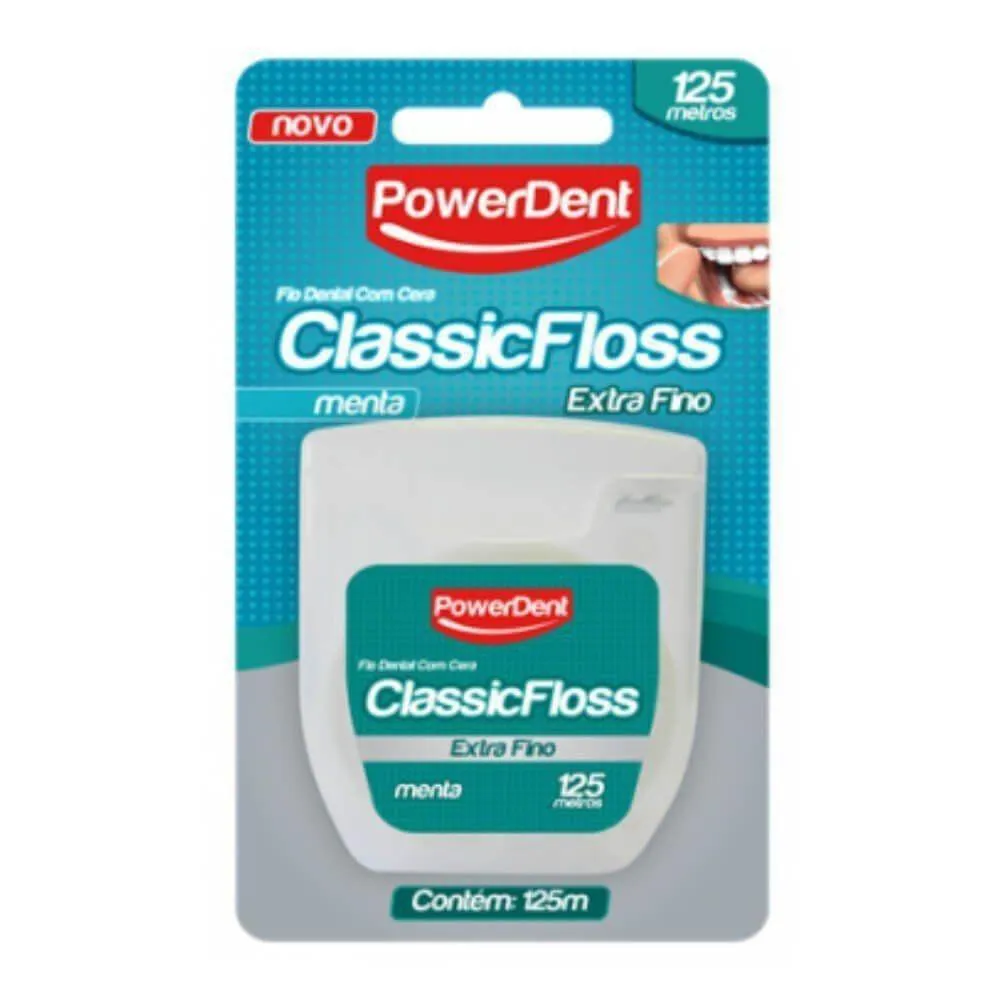 Fio Dental Classic Floss Extra Fino Menta 125 Metros — | Farmácia Resyla
