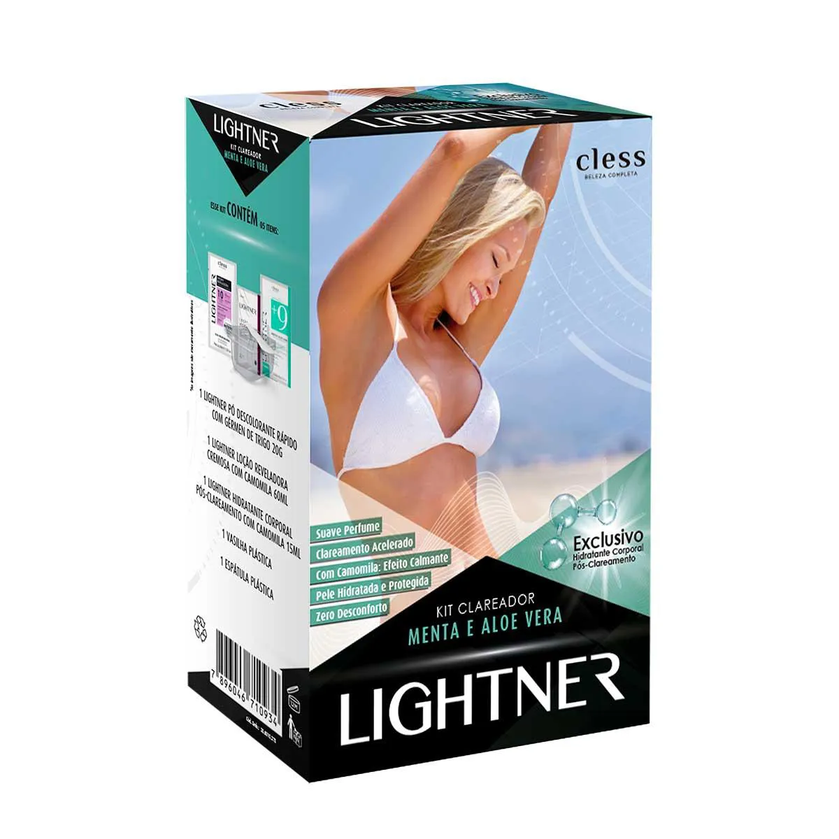 Kit Clareador de Pelos Lightner Menta e Aloe Vera com 5 itens — | Farmácia Resyla