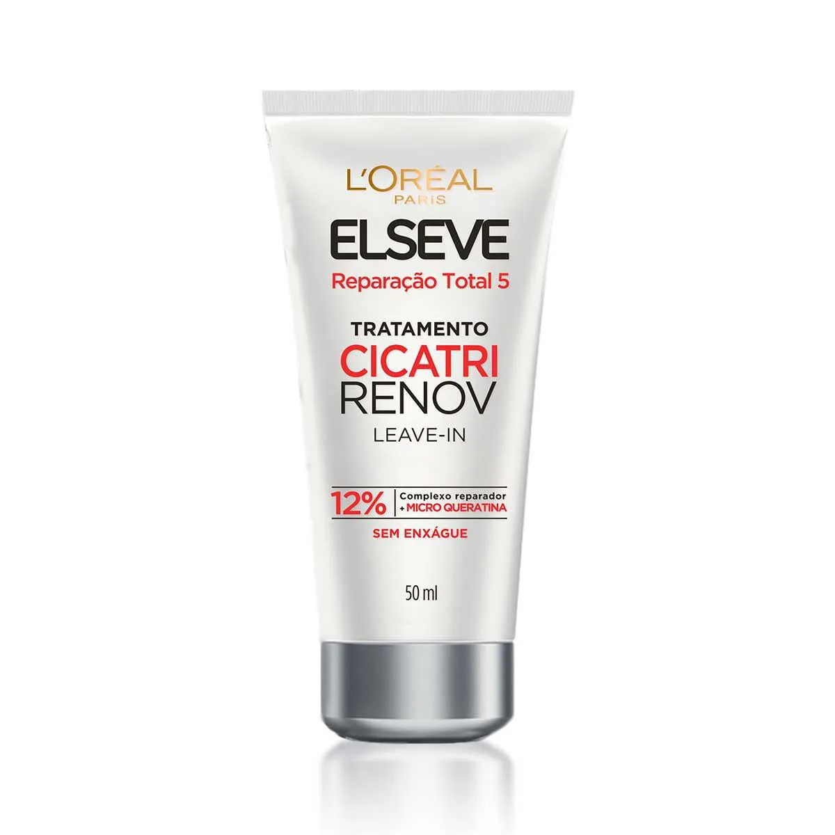 Leave-in Tratamento L'Oréal Paris Elseve Cicatri Renov Reparação Total 5 Reparação Instantânea Fio a Fio 50ml — L'Oréal Paris | Farmácia Resyla