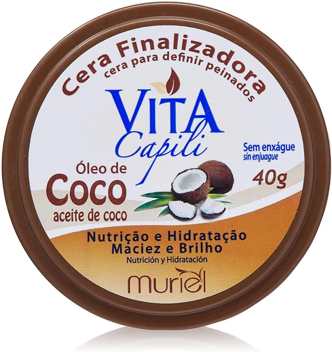 Cera Vita Finalizadora Capilar Óleo de Coco 40g — | Farmácia Resyla