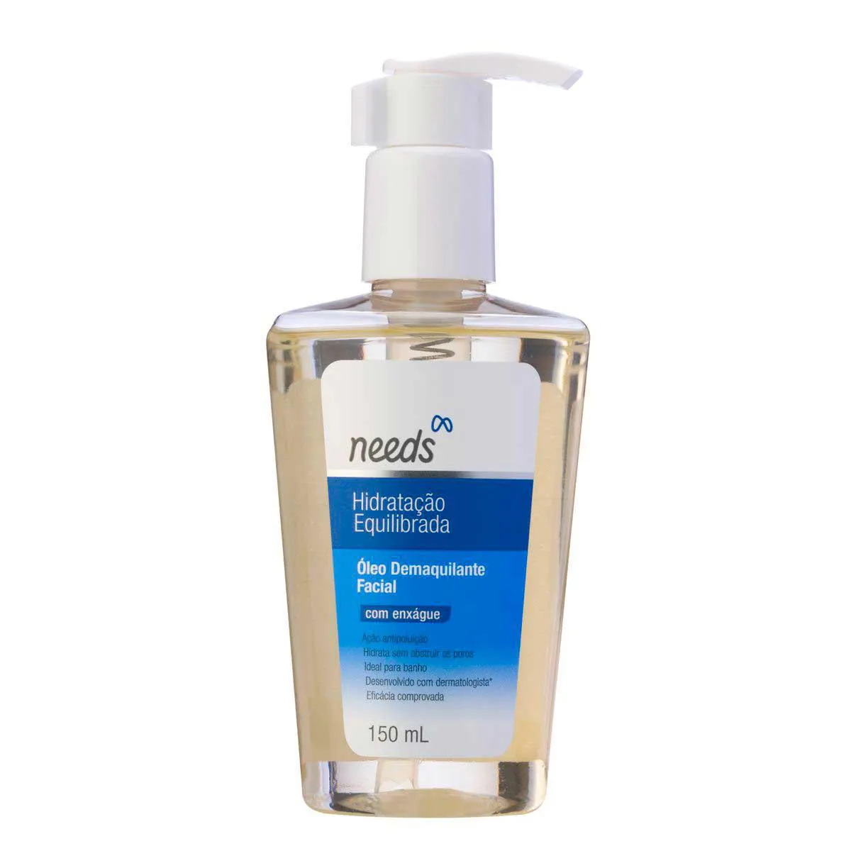 Óleo Demaquilante Needs Hidratação Equilibrada 150ml — Needs | Farmácia Resyla