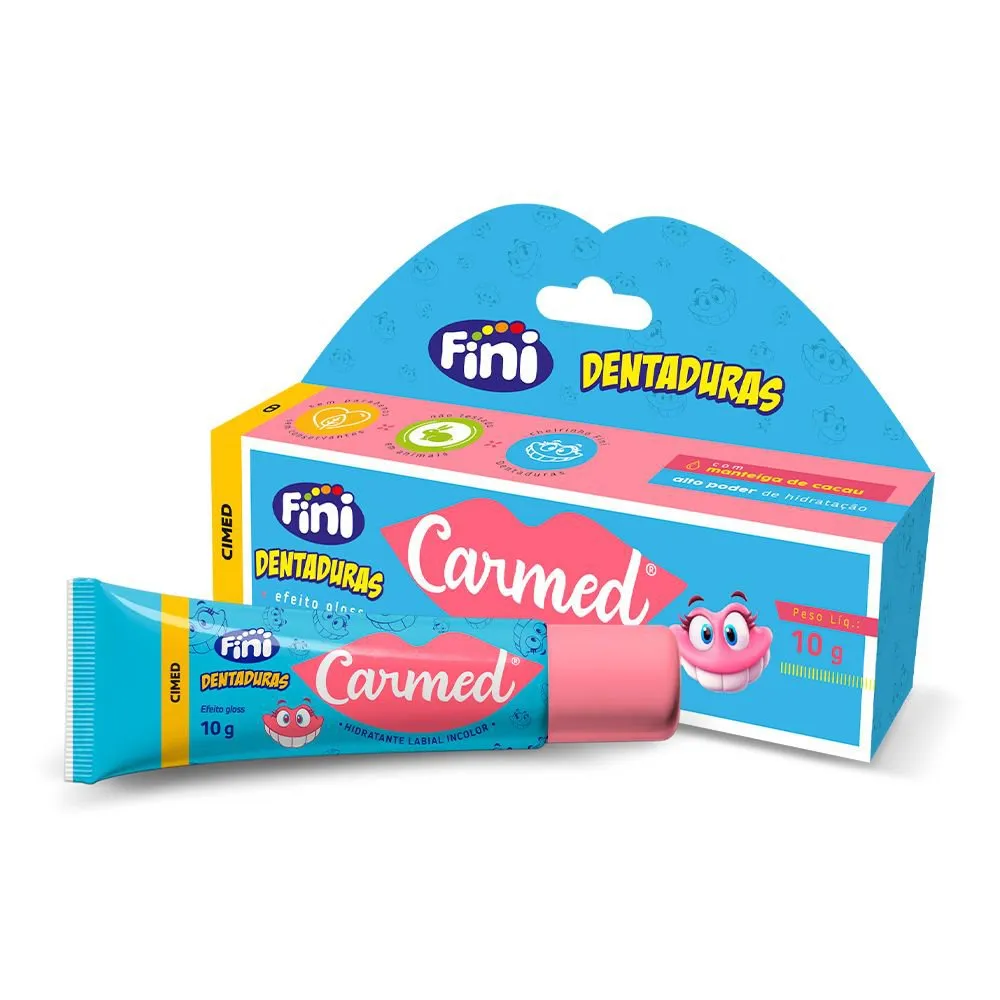 Hidratante Labial Carmed Fini Dentadura 10g — | Farmácia Resyla
